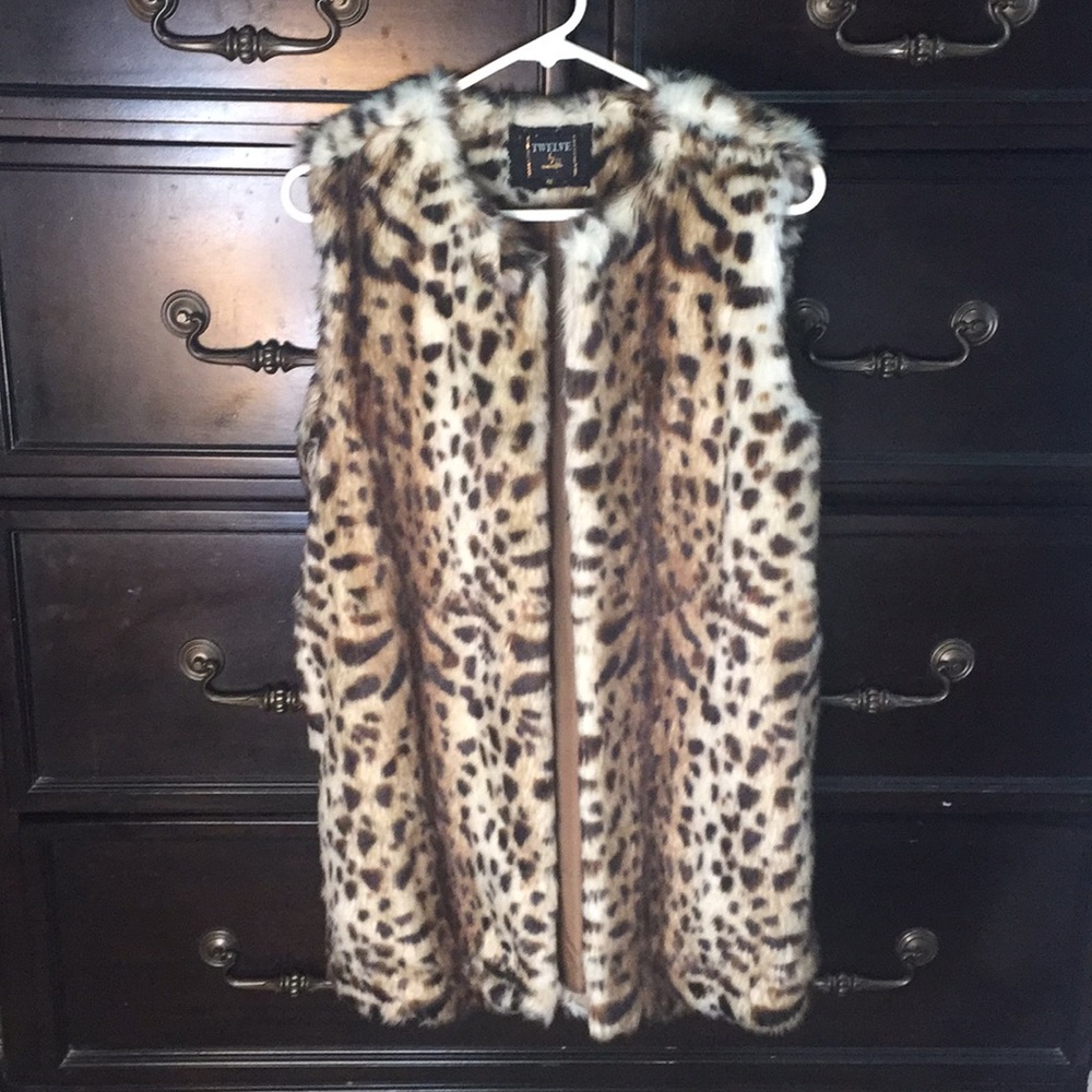 Medium Faux Fur Vest by Twelve